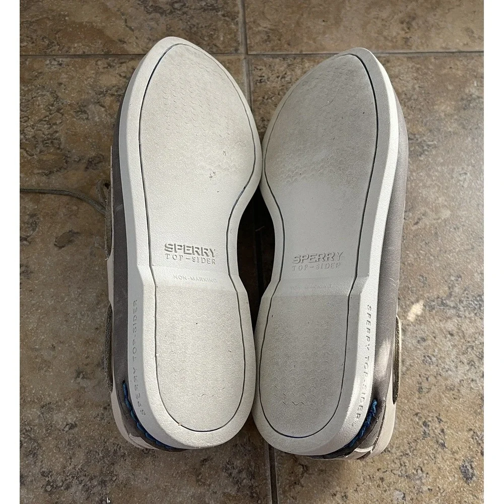 Sperry Top Sider Plush Tri Tone Womens Size 8.5 Leather Boat Shoes STS83712